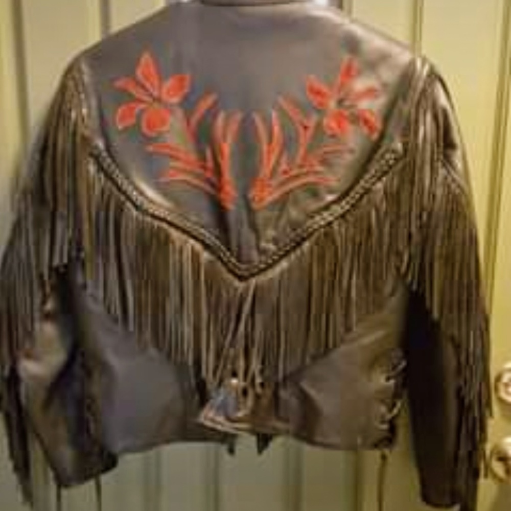 Woman's Leather Riding Jacket - Picture 2 of 2